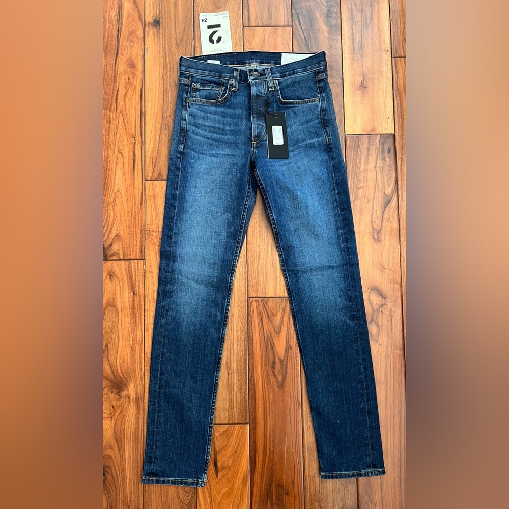 Rag & Bone Men's Dark Blue Slim Jeans